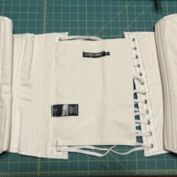 Corset Story 32" White Brocade Expert Waist Training Corset - Picture 2 of 3